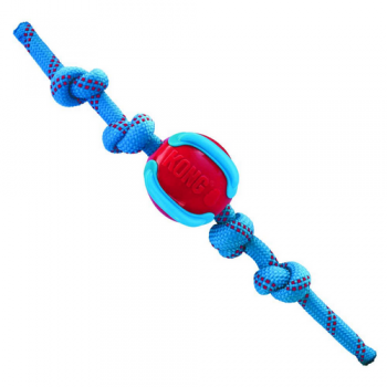 Kong Jaxx Brights Baal w/Rope Assorted M